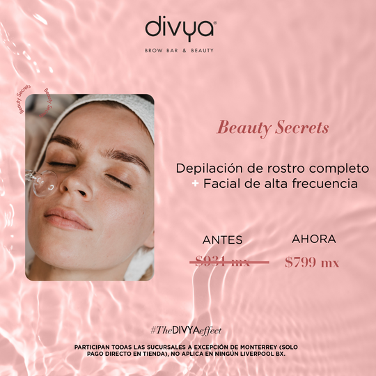 Depilación con hilo Rostro Completo + Alta Frecuencia