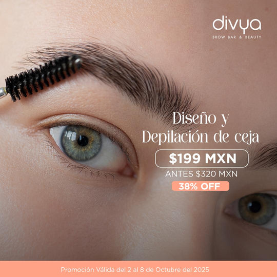 Cejas impecables con un descuento exclusivo 38% 2-8 Octubre