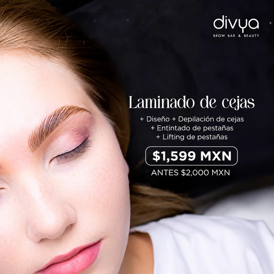 Lifting de Pestaña + Entintado de Pestañas + Diseño + Depilación de Cejas + Laminado