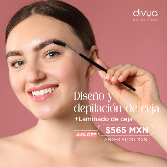 Diseño y Depilación con hilo de Ceja + Laminado