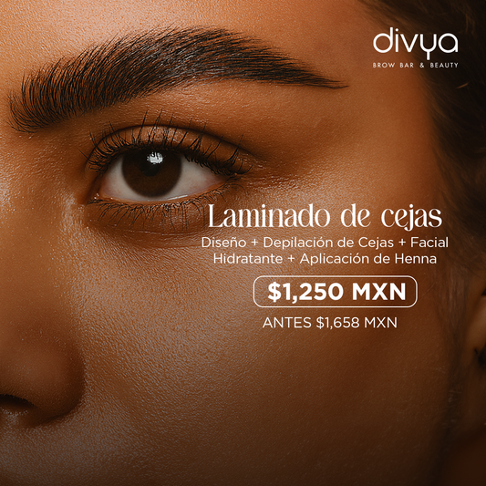 Diseño + Depilación de Ceja + Aplicación de Henna + Facial Hidratante + Laminado
