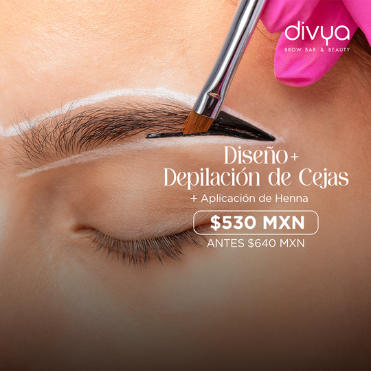 Diseño + Depilación de Ceja + Aplicación de Henna