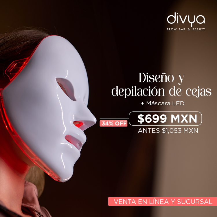Facial Máscara Led + Diseño + Depilación Ceja