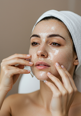 Aplicación Mascarilla con Concha Nácar (Peel Off)