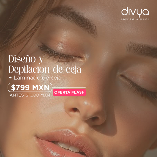 Diseño y Depilación con hilo de Ceja + Laminado