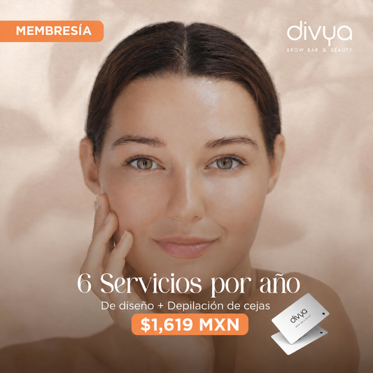 Membresía de Diseño y Depilación De Ceja Con Hilo (6 sesiones)