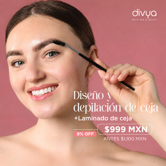 Diseño y Depilación con hilo de Ceja + Laminado