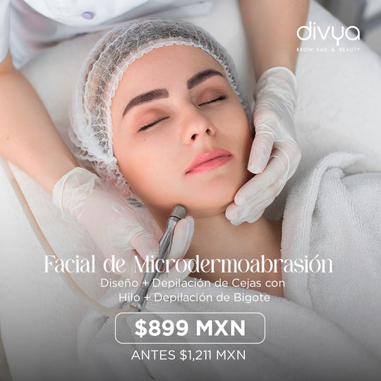 Diseño + Depilación de Ceja + Sesión de Microdermoabrasión +  Depilación de Bigote