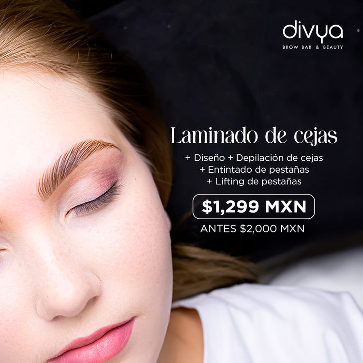 Lifting de Pestaña + Entintado de Pestañas + Diseño + Depilación de Cejas + Laminado