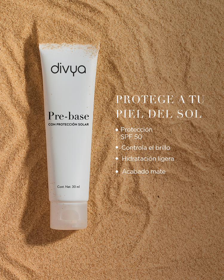 Prebase con protección solar