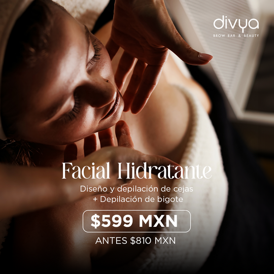 Facial Hidratante + Diseño + Depilación de Ceja con Hilo + Bigote