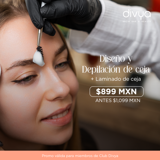 Diseño y Depilación con hilo de Ceja + Laminado