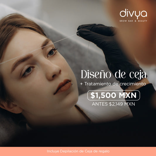 Tratamiento para cejas y pestañas + Diseño + Depilación de Ceja