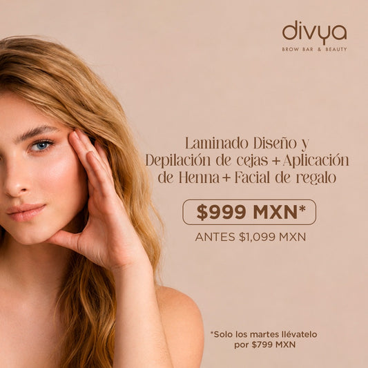 Diseño + Depilación de Ceja + Aplicación de Henna + Laminado