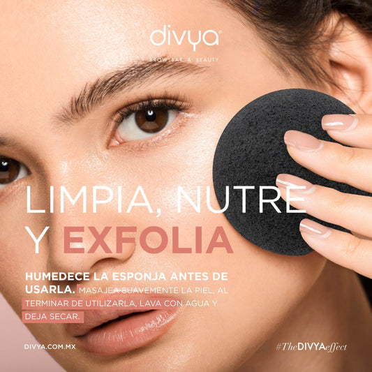 Esponja facial exfoliante